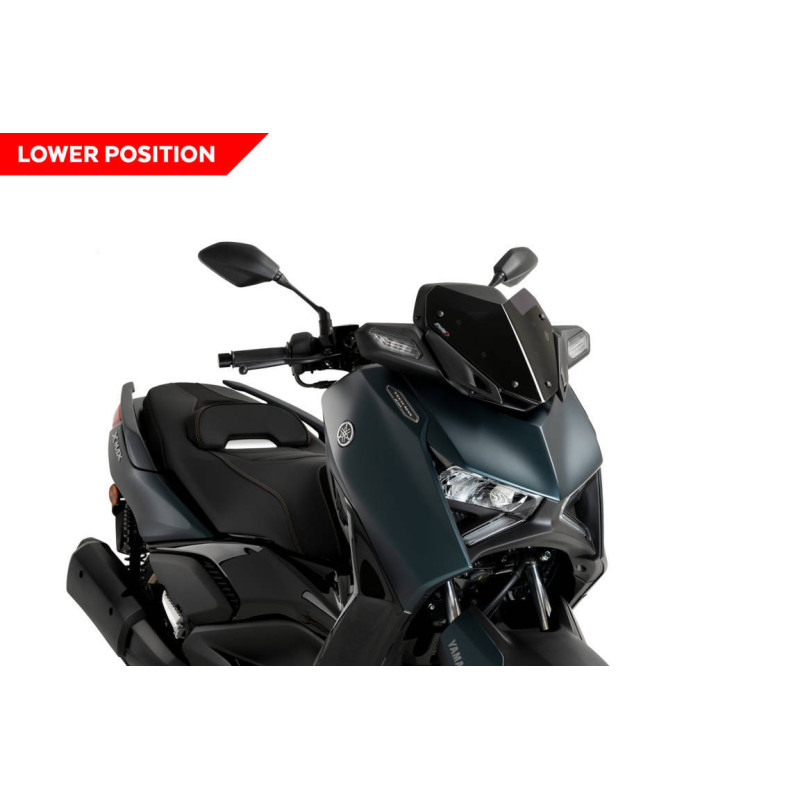 Puig ウィンドシールド スモーク YAMAHA X-MAX用 WINDSHIELD V-TECH LINE SPORT FOR YAMAHA X-MAX 300 V2 2023-2024 - D